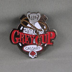 Vintage CFL Pin - Grey Cup 2000 Official Logo - Stamped Pin